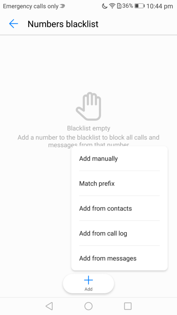 emui call block