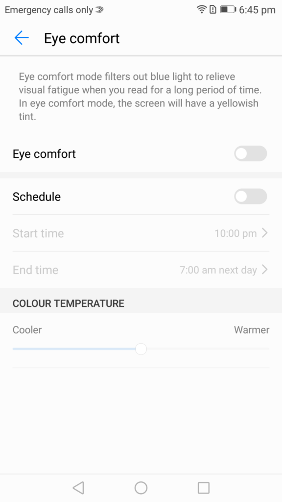 emui bluelight filter