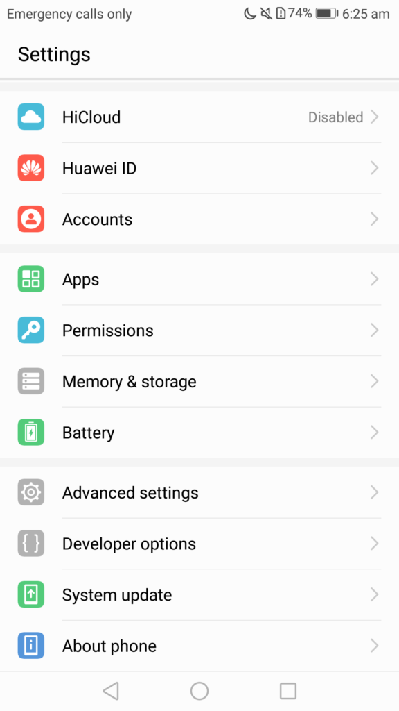 emui settings