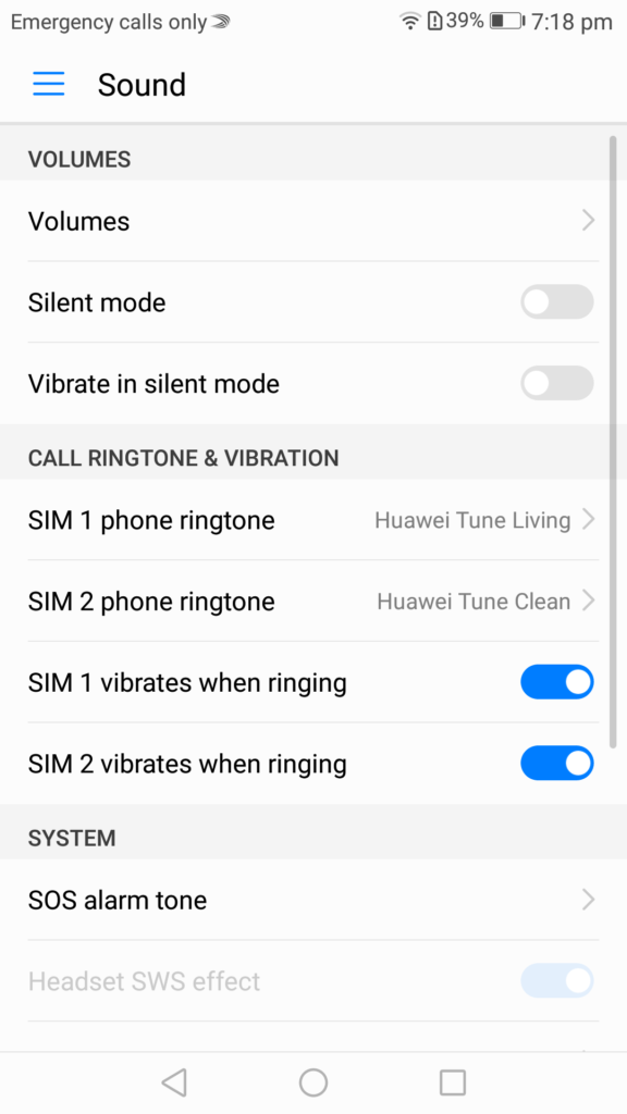 emui notifications sounds