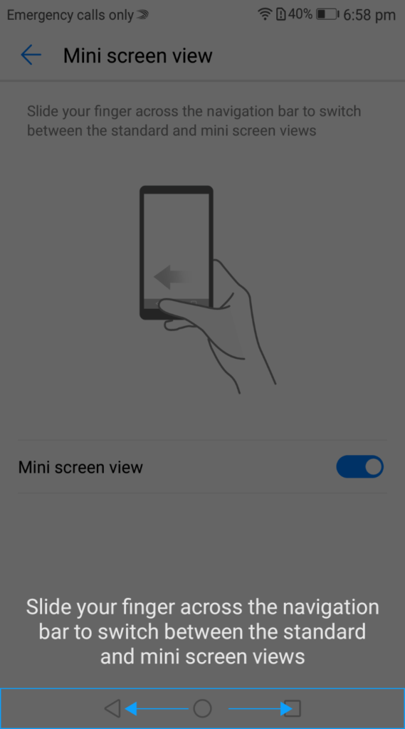 emui one hand mode