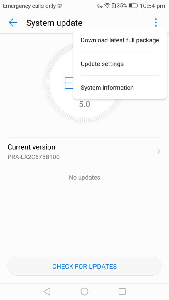 emui update phone