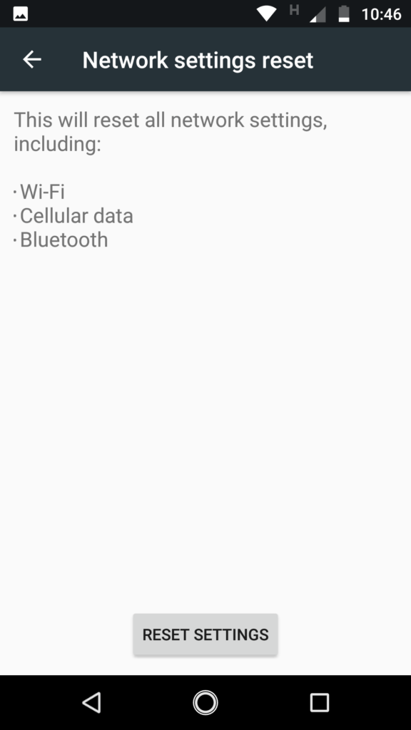 android network settings