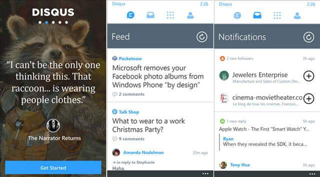 Disqus Windows Phone