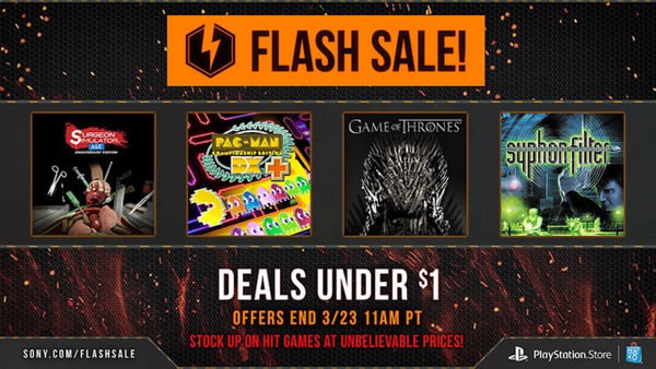 Sony Playstation Flash Sale